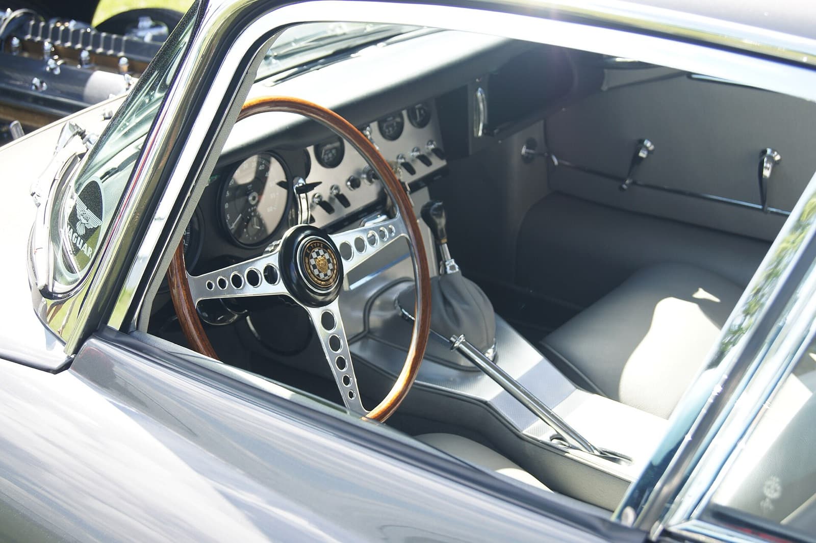 Interior de un Jaguar E-Type